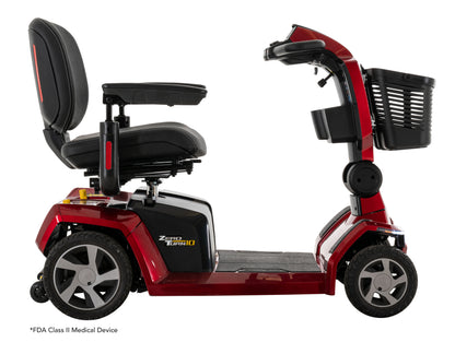 Jazzy Zero Turn 10 Four Wheel Scooter (FDA Class II Medical Device)Black (Matte)