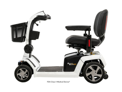 Jazzy Zero Turn 10 Four Wheel Scooter (FDA Class II Medical Device)Pearl White