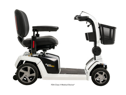 Jazzy Zero Turn 10 Four Wheel Scooter (FDA Class II Medical Device)Pearl White