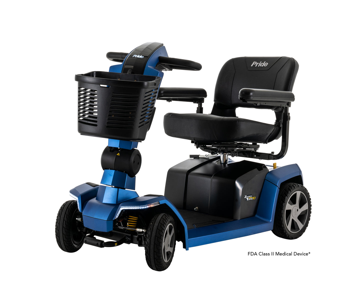 Jazzy Zero Turn 10 Four Wheel Scooter (FDA Class II Medical Device)Ocean Blue