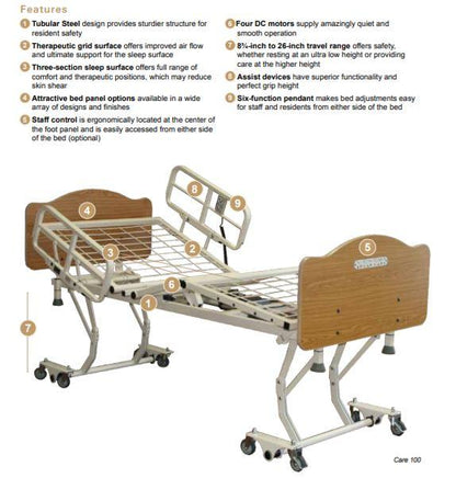 Care 100 Healthcare Bed - ECCBED