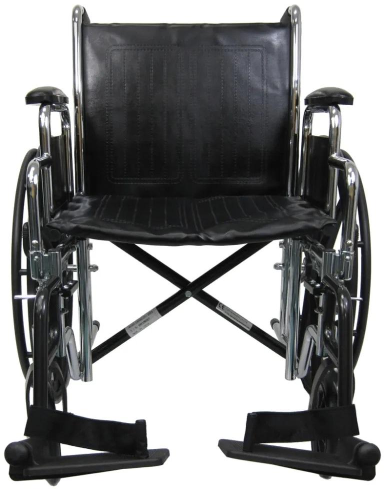 KN-920 Heavy Duty Wheelchair with Removable Armrest and Adjustable Seat Height