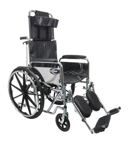 KN-880 Reclining Wheelchair with Removable Armrest and Elevating Legrest