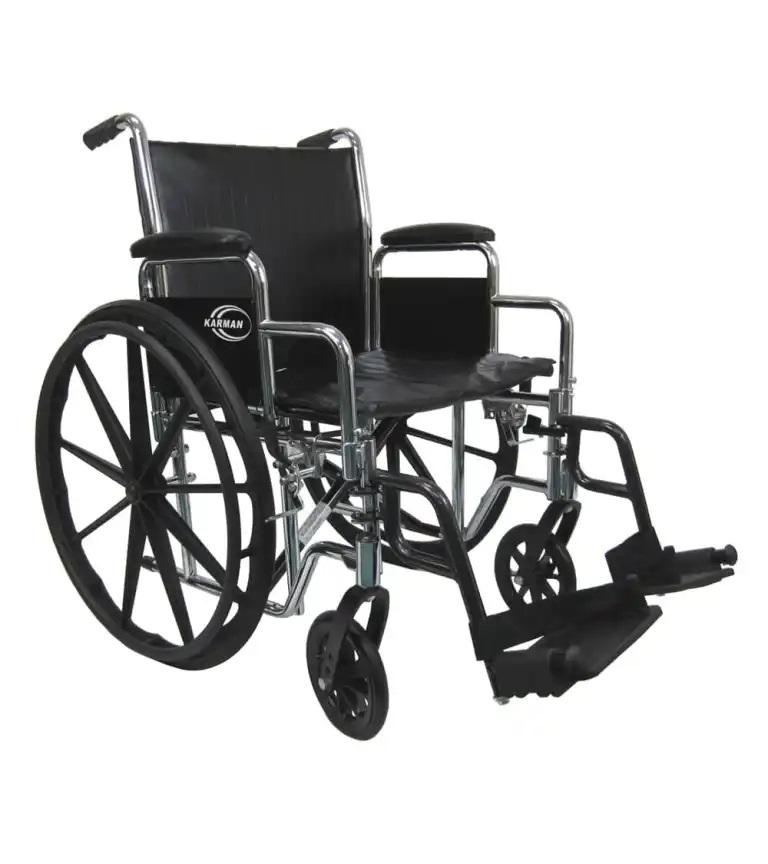 KN-920 Heavy Duty Wheelchair with Removable Armrest and Adjustable Seat Height