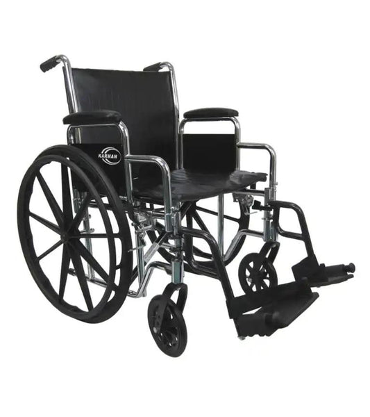 KN-920 Heavy Duty Wheelchair with Removable Armrest and Adjustable Seat Height