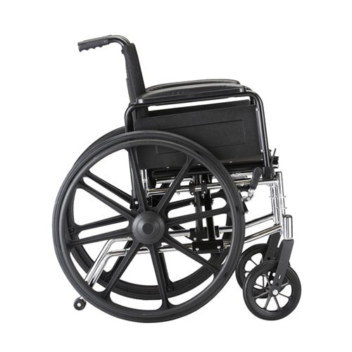 18 Inch 7181 Lightweight Wheelchair with Full ArmsElevating Leg Rests