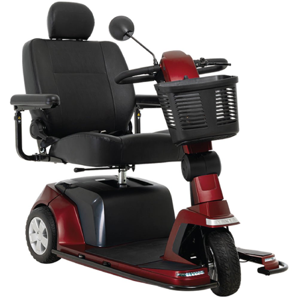 Maxima Scooter with Power Elevating Seat (FDA Class II Medical Device)Garnet RedThree