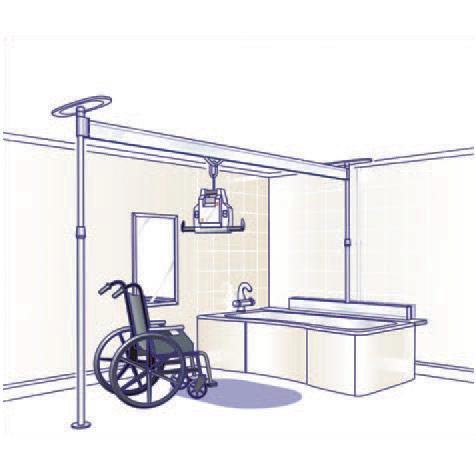 Voyager Portable Overhead Lifter easytrack patient lift - hoyer - harmony home medical