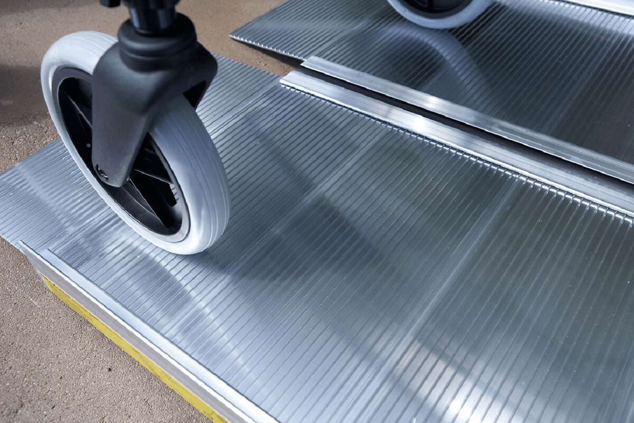 suitcase singlefold wheelchair ramp - ez-access - harmony home medical