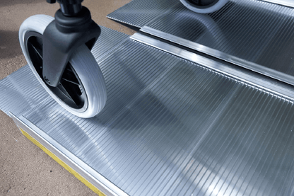suitcase singlefold wheelchair ramp - ez-access - harmony home medical
