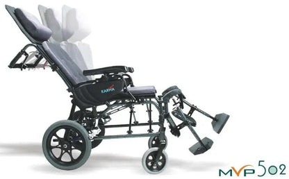 MVP502 Lightweight Ergonomic Reclining Transport Wheelchair