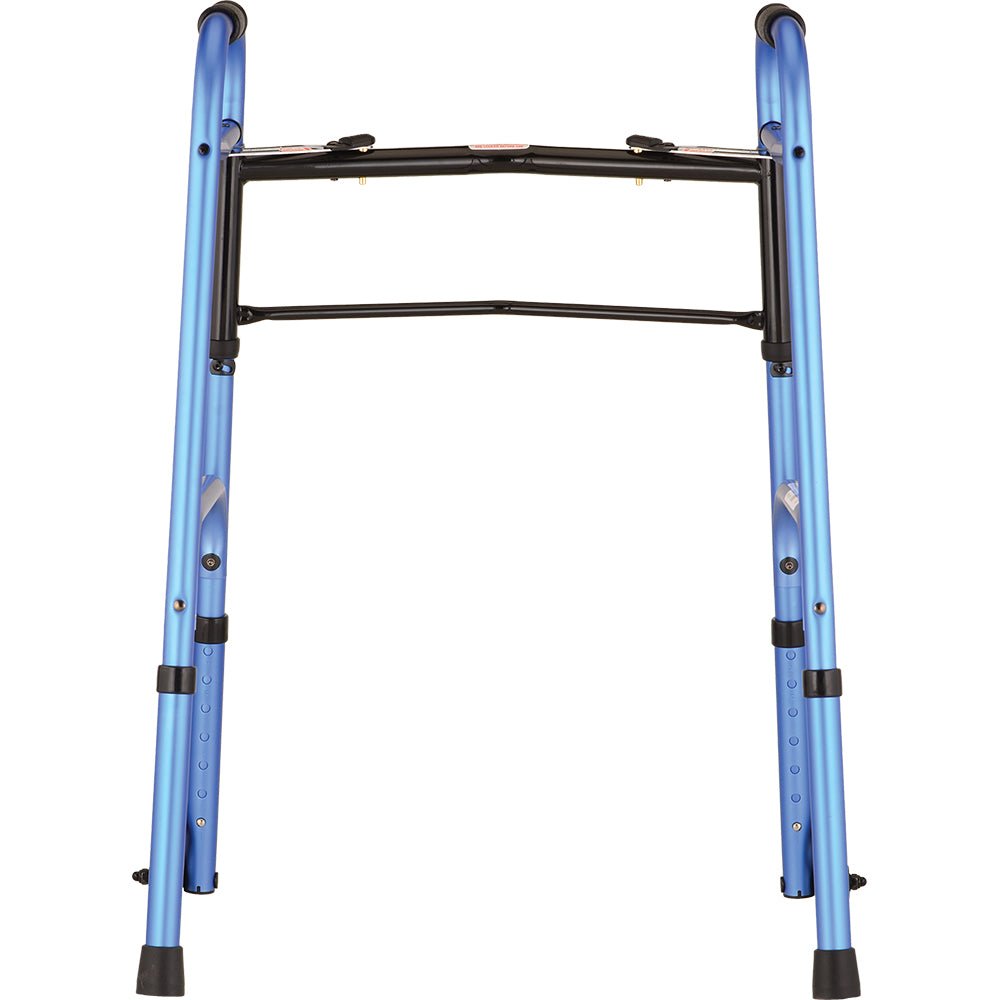 Folding Walker with 5 Inch WheelsBlue