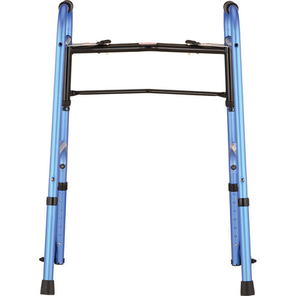 Folding Walker with 5 Inch WheelsBlue