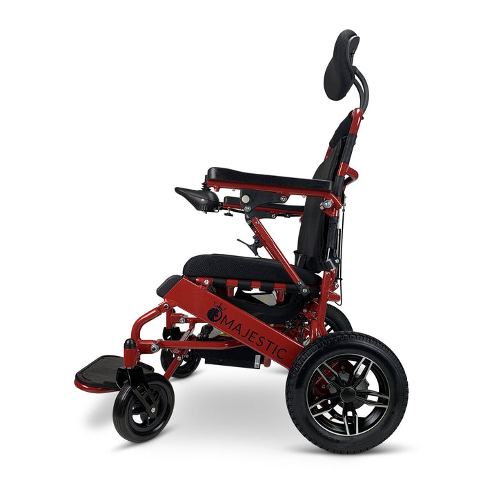 Majestic IQ-8000 12AH li-ion Battery Remote Controlled Lightweight Electric WheelchairRedStandard17.5"