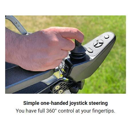 Zoomer Folding Power Chair Left- or Right-handed ControlBlack