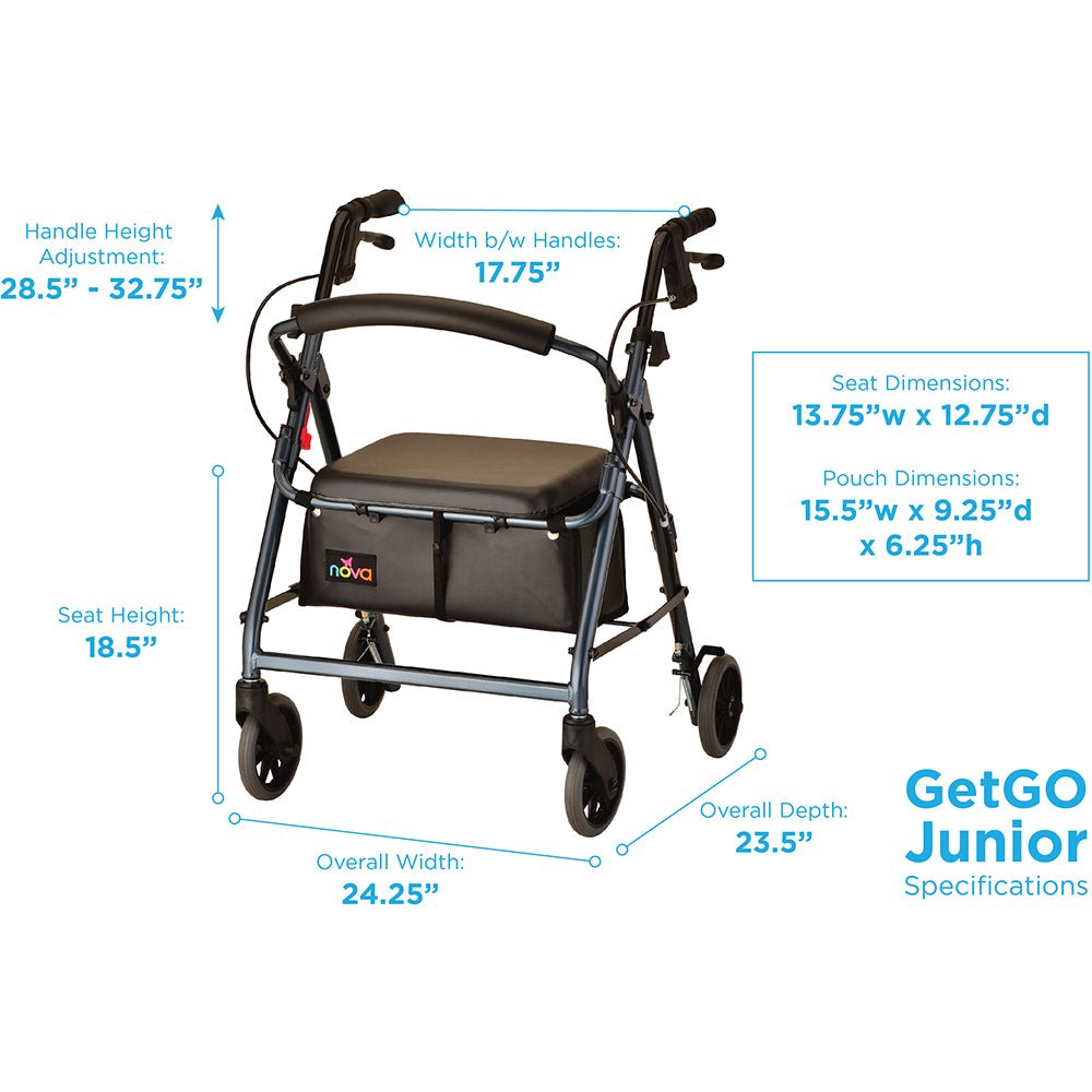 GetGo Junior Rolling WalkerBlue