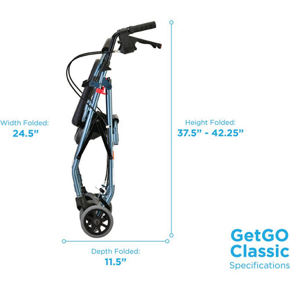 GetGo Classic Rolling WalkerBlue