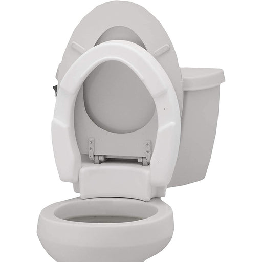 Elongated Hinged Toilet Riser