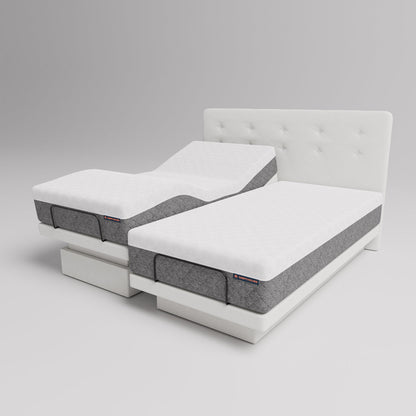 Dawn House Split King BedBase + MattressWith HeadboardSlate
