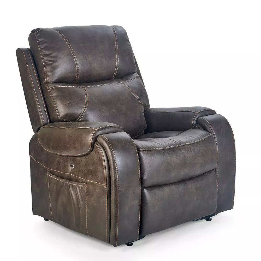 Deluna Titan PR448-MED Medium Power Lift Chair ReclinerFabric - Graphite (SGR)
