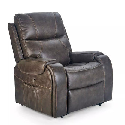 Deluna Titan PR448-MED Medium Power Lift Chair ReclinerFabric - Graphite (SGR)