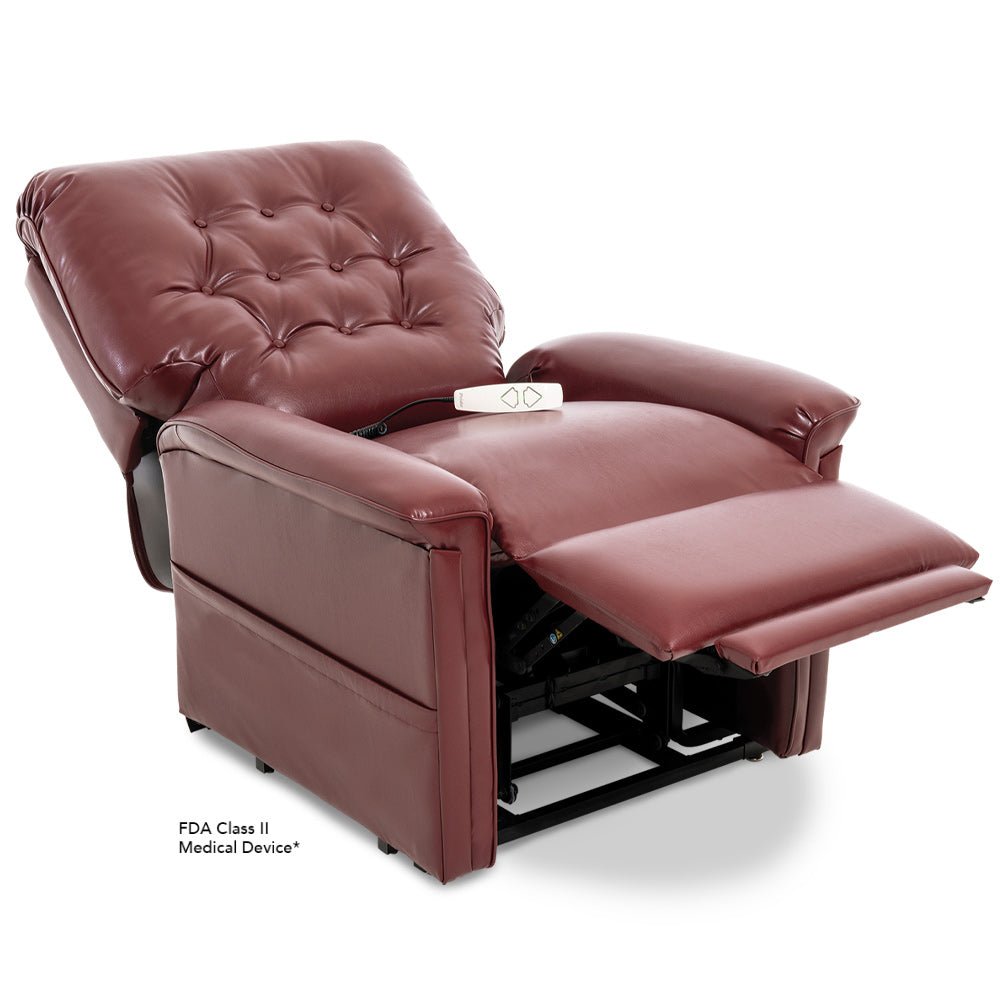 Heritage LC-358PW Lift Chair (FDA Class II Medical Device)Lexis Sta-Kleen Burgundy (Upgrade Option)