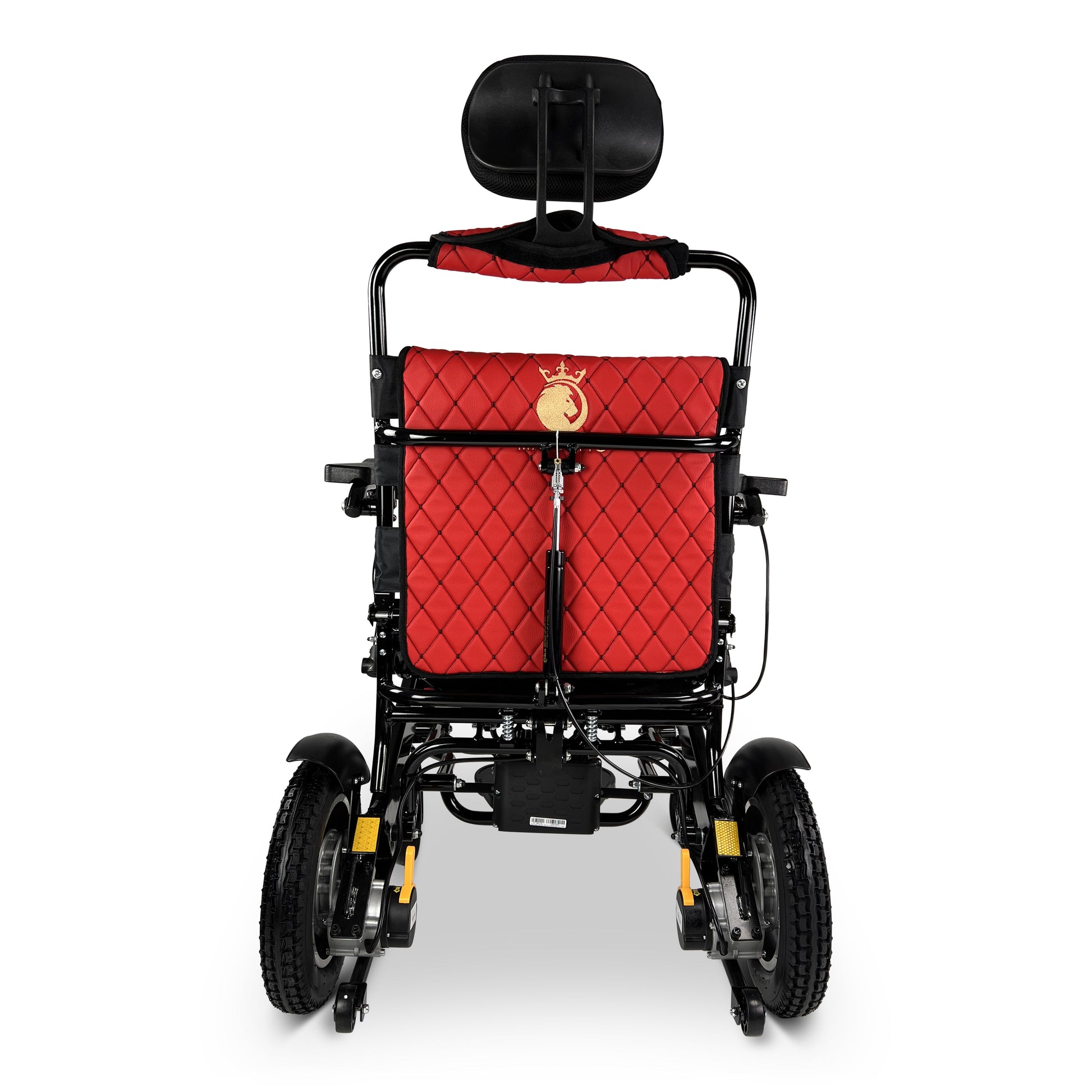 Majestic IQ-9000 Auto Recline Remote Controlled Electric WheelchairBlack & RedBlue17.5"