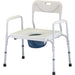 Heavy Duty Commode With Back and Extra Wide Seat
