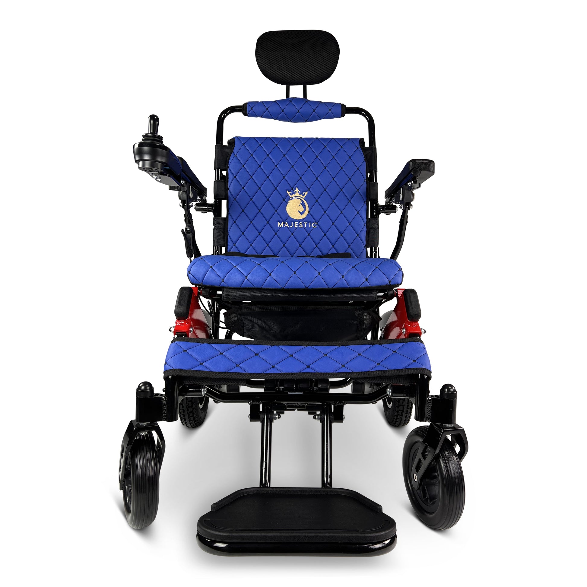 Majestic IQ-9000 Remote Controlled Lightweight Electric WheelchairBlackBlue17.5"