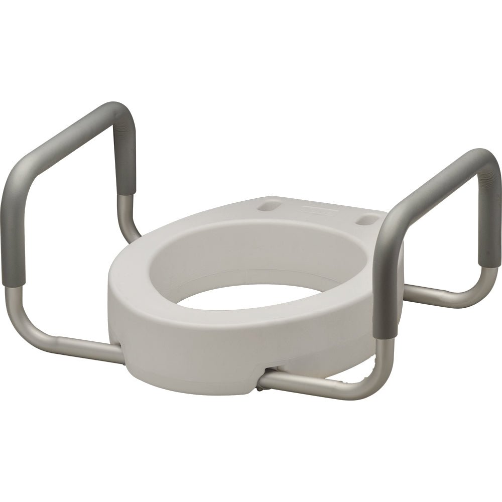 8343-Retail Elongated Toilet Seat Riser with Arms