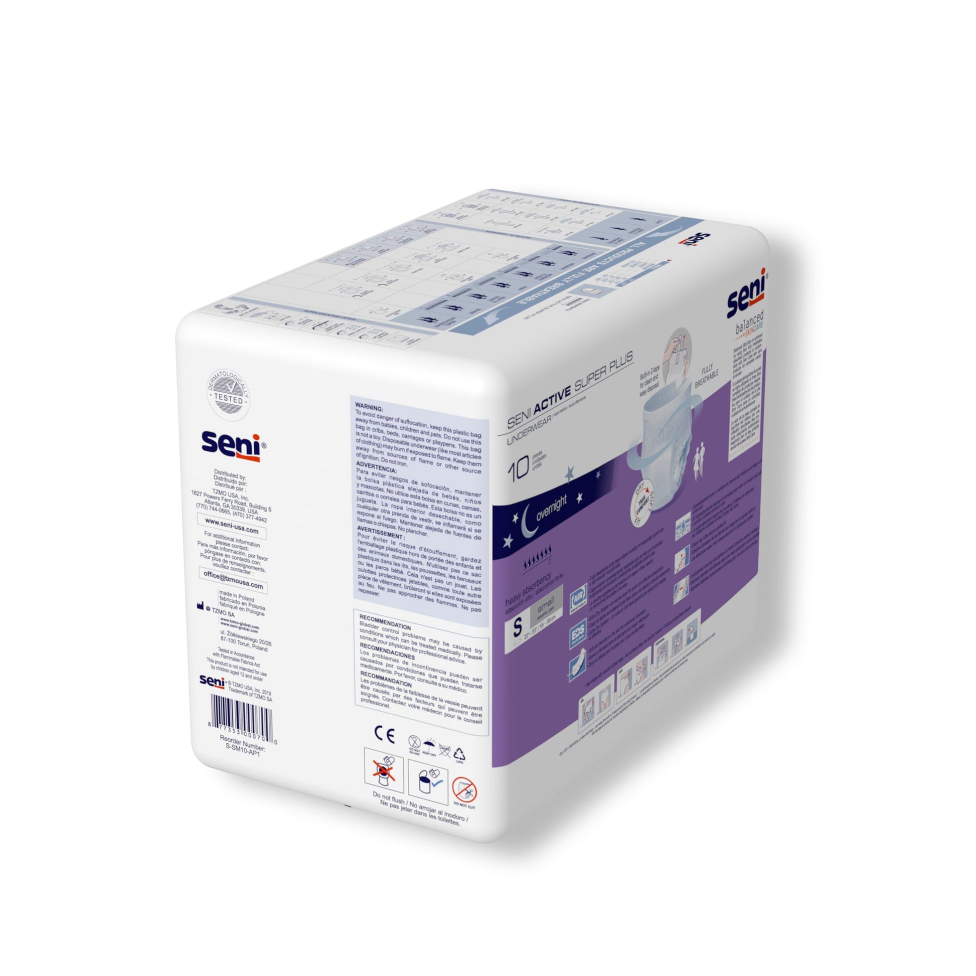 SENI ACTIVE SUPER PLUS UnderwearSmall (10 pcs)