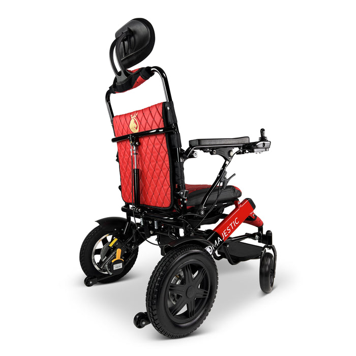 Majestic IQ-9000 Remote Controlled Lightweight Electric WheelchairBlack & RedRed17.5"