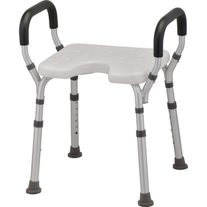 9039 Bath Seat with Arms & U-Shaped Cutout