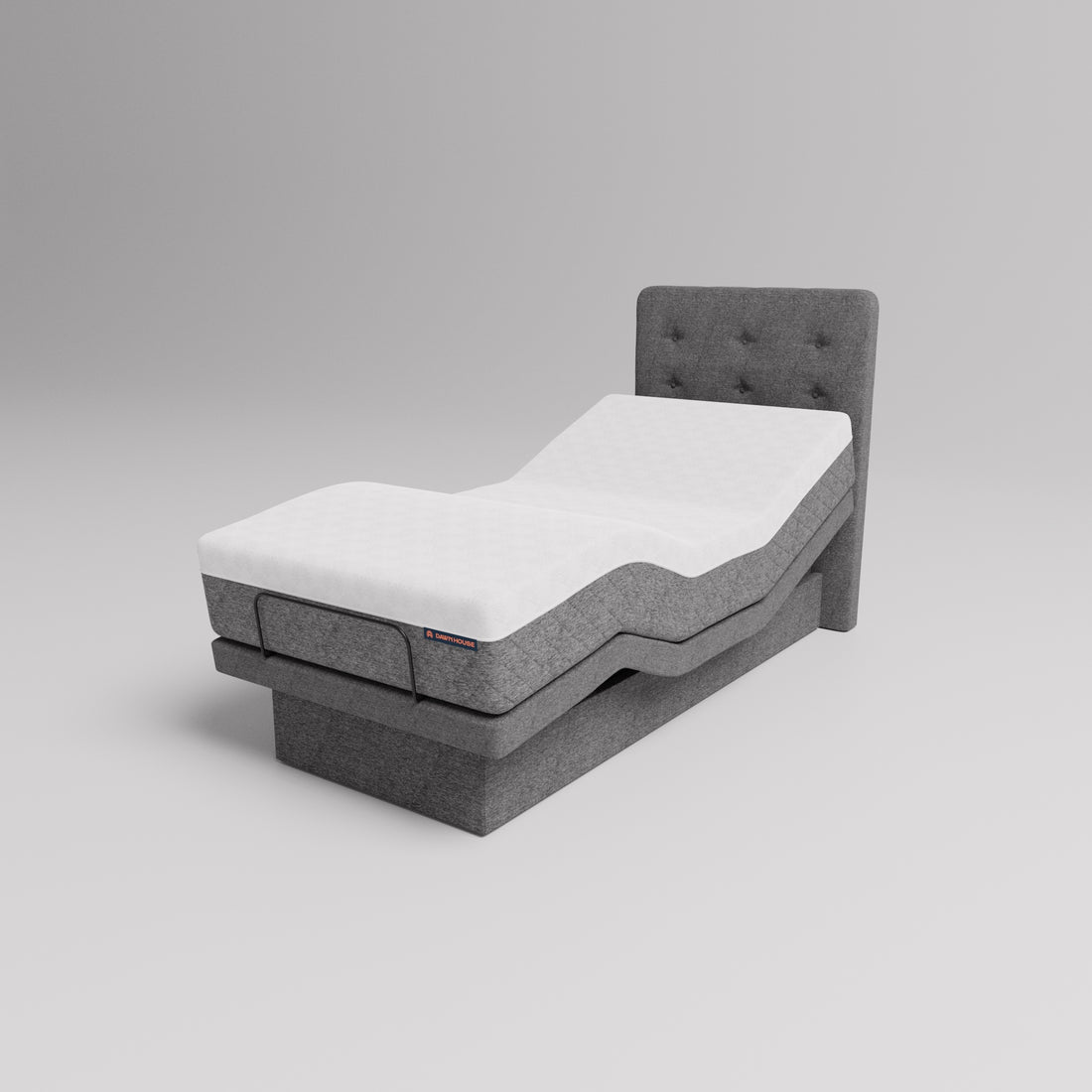 Dawn House Twin Long Size BedBase + MattressWith HeadboardSlate