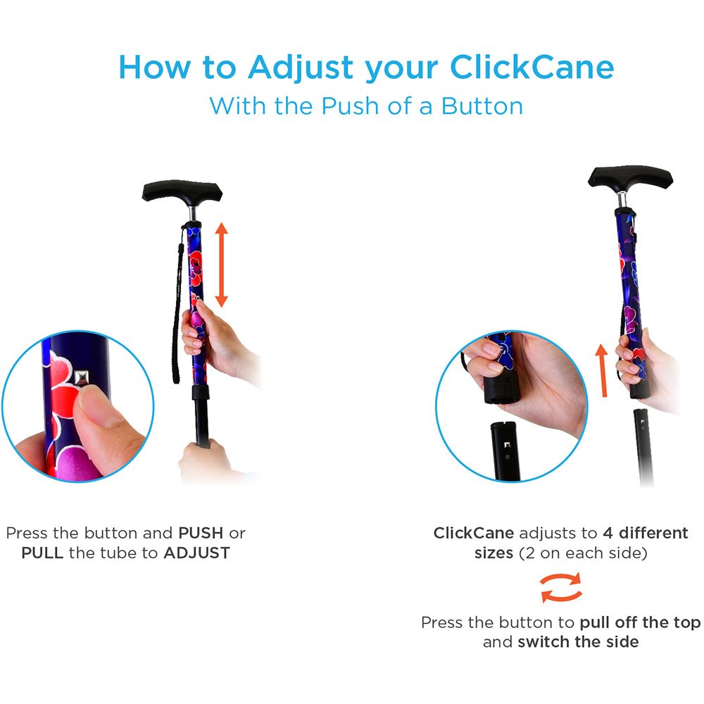 Click Canes with StrapBlue Waves