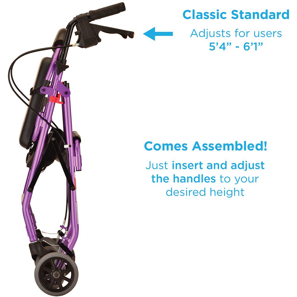 GetGo Classic Rolling WalkerPurple