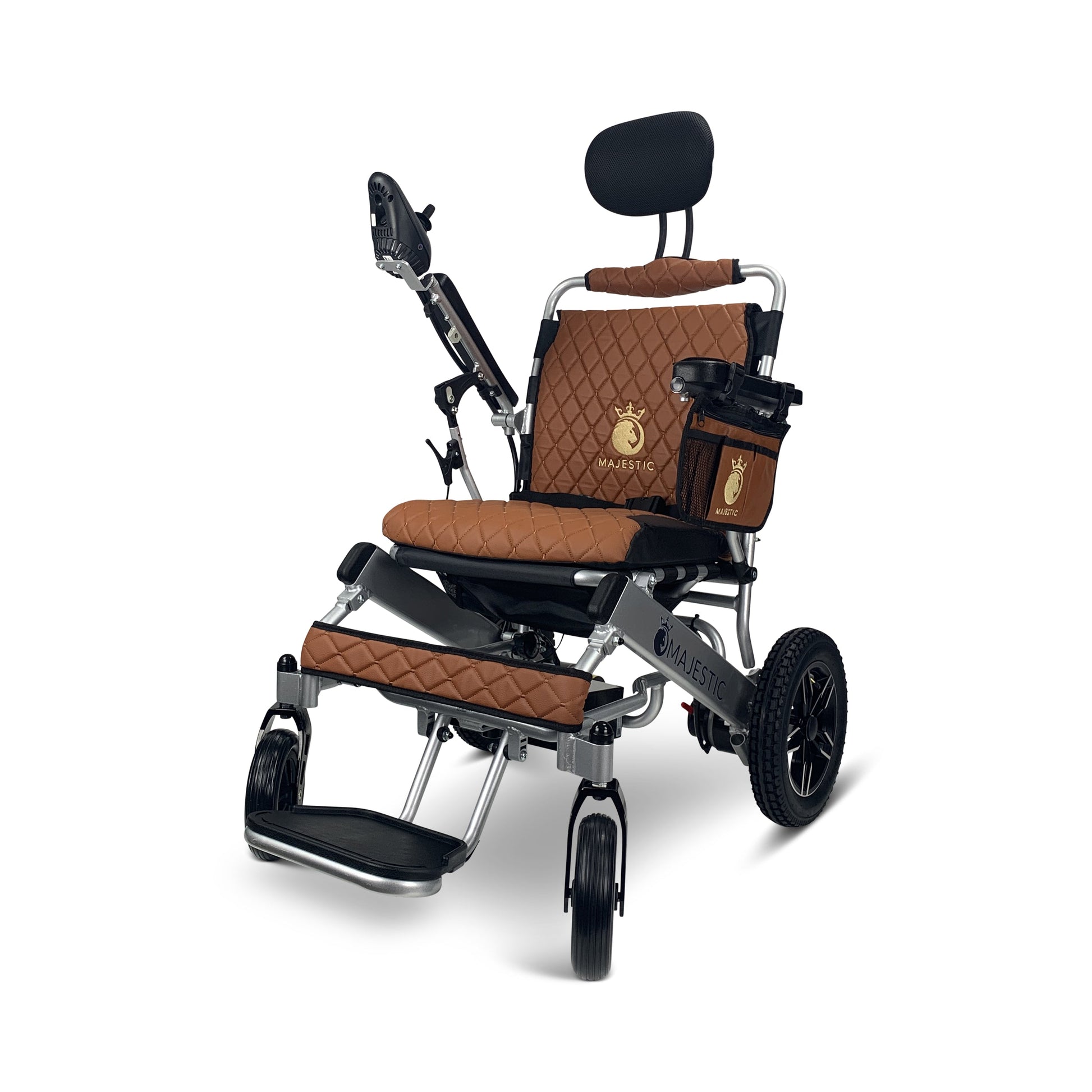 Majestic IQ-8000 12AH li-ion Battery Auto Recline Remote Controlled Electric WheelchairSilverTaba17.5"