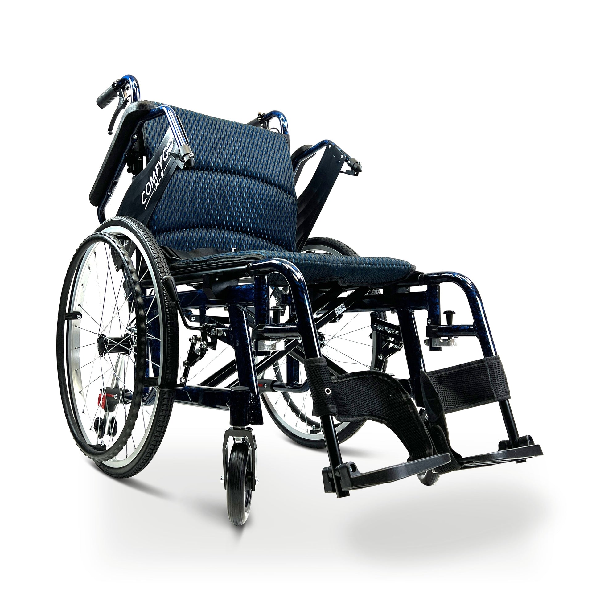 X-1 Lightweight Manual WheelchairBlueStandard