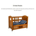 Dream Series Full Size Bed with Fixed Height Bunkie Board and Manual Adjustable HeadHigh Side