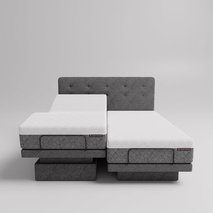 Dawn House Split King BedBase + MattressWith HeadboardSlate