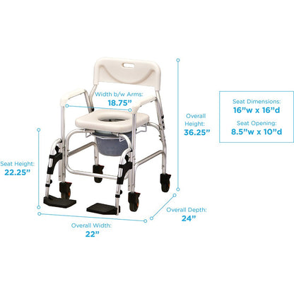 Deluxe Shower Chair and Commode