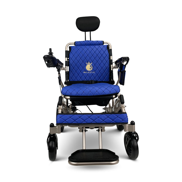 Majestic IQ-8000 20AH li-ion Battery Remote Controlled Lightweight Electric WheelchairBronzeBlue17.5"