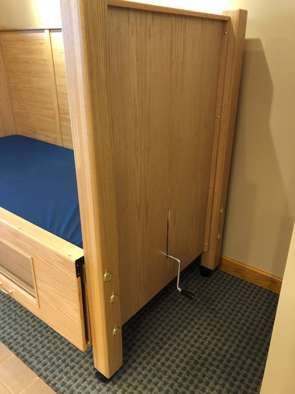 Slumber Series Semi Electric Twin Size Bed with Electric Articulation and Manual Height AdjustabilityStandard Side