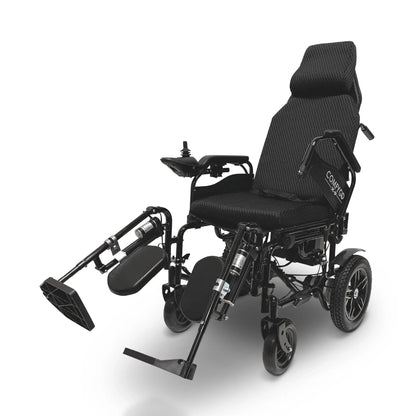 X-9 Remote Controlled Electric Wheelchair with Automatic Reclining Backrest and Lifting Leg RestsBlackUpto 10+ Miles (12AH li-ion Battery)