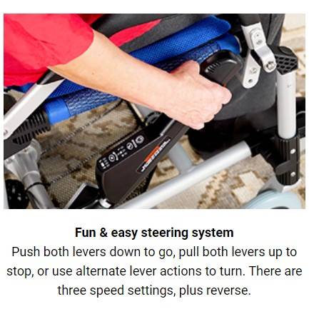 Zinger Folding Power Chair Two-Handed ControlBlack