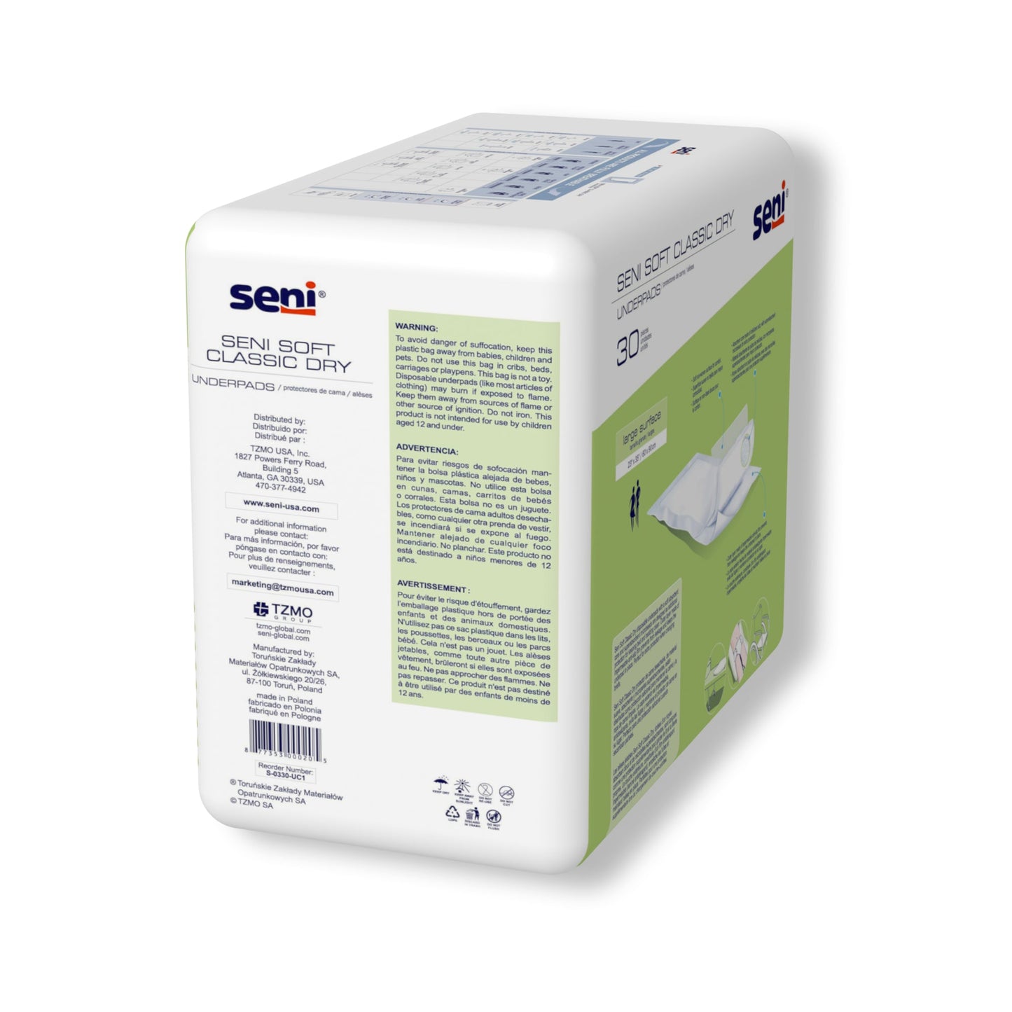 SENI SOFT CLASSIC DRY Underpads