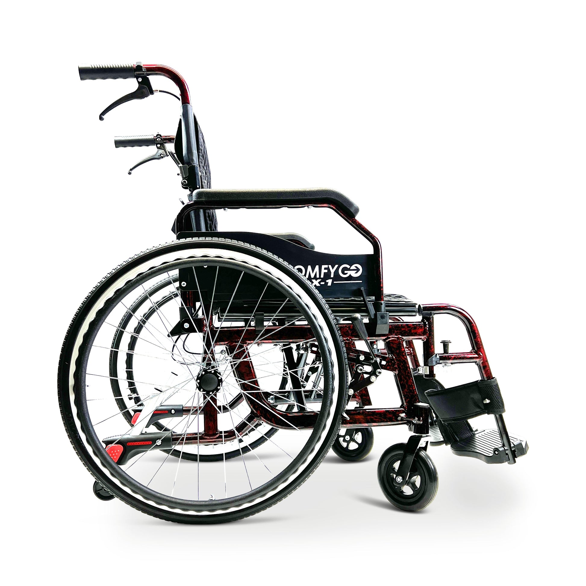 X-1 Lightweight Manual WheelchairRedStandard