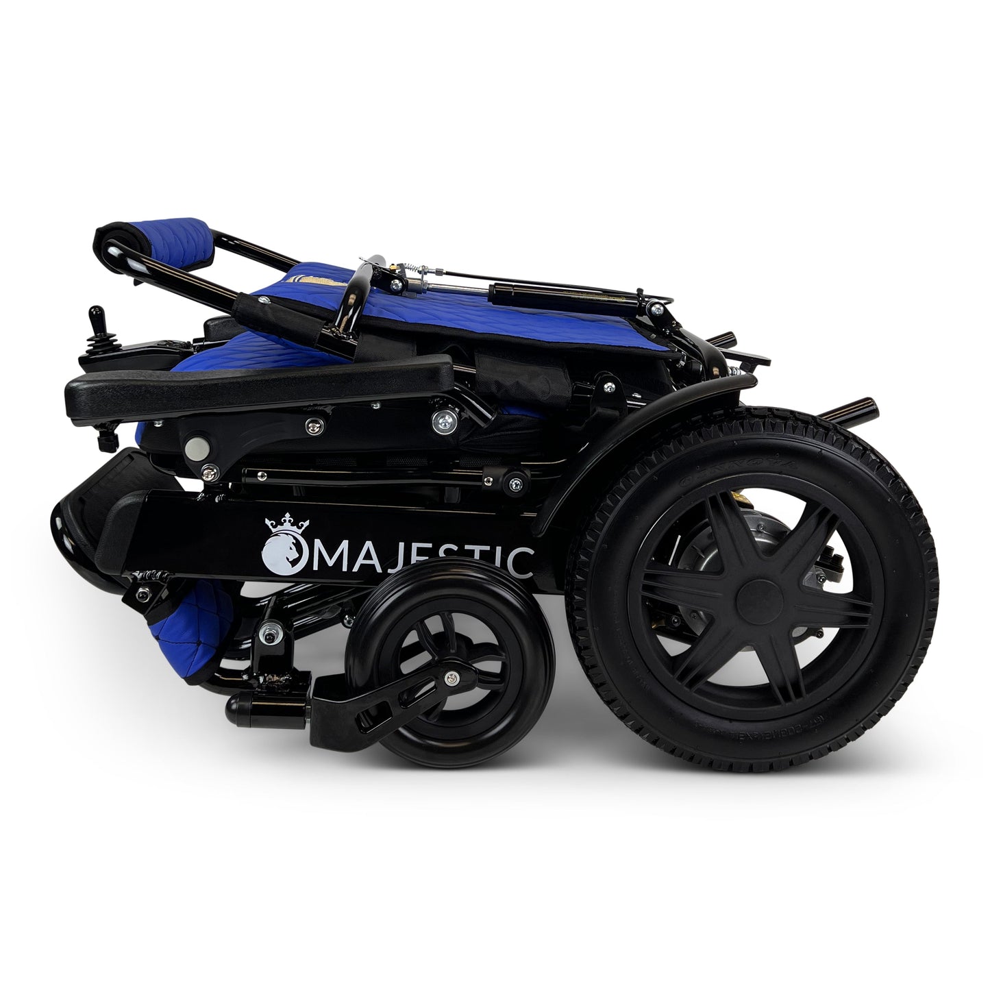 Majestic IQ-9000 Remote Controlled Lightweight Electric WheelchairBlackBlue17.5"