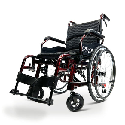 X-1 Lightweight Manual WheelchairRedStandard