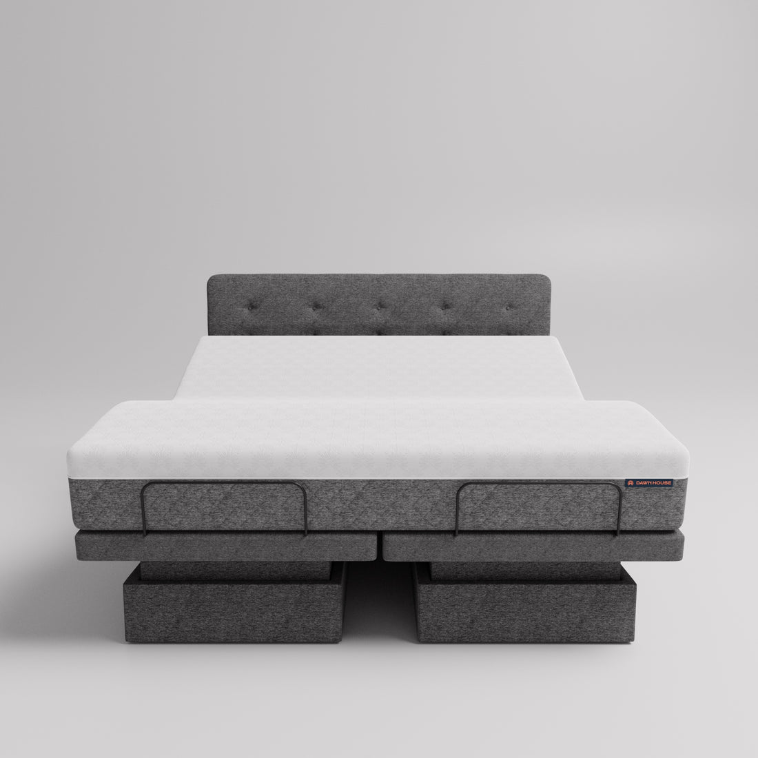 Dawn House King BedBase + MattressWith HeadboardSlate